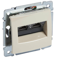 Розетка компьютерная 2хRJ45 Legrand Galea Valena STP 10 GIGA слоновая кость 774173