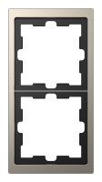 Рамка 2 поста Schneider Electric MERTEN D-LIFE, никель