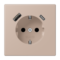 Розетка 2K+З USB Typ AC Jung LC1520-15CA240