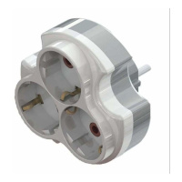 Разветвитель тройной Mono Electric белый 170-010002-003