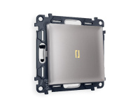 Комплект механизма 1-кл выключателя с подсветкой Ambrella Volt Alfa MA502010