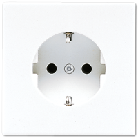 Розетка Schuko Jung LS1520BFPLWW