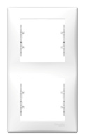 Рамка 2 поста Schneider Electric SEDNA, вертикальная, белый