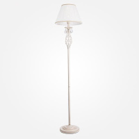 Торшер Eurosvet Amelia 10073/1 белый с золотом/прозрачный хрусталь Strotskis