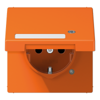 Розетка Schuko с крышкой Jung LS1520NAKLKOO