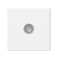 Розетка TV Systeme Electric ARTGALLERY проходная, скрытый монтаж, белый, GAL000192