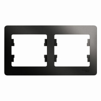 Рамка 2-ая горизонтальная Systeme Electric Glossa Антрацит GSL000702