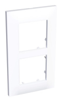 Рамка 2 поста Schneider Electric ALTIRA, вертикальная, белый