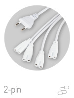 Разветвитель сетевой для линейных светильников Эра Разветвитель 4х IEC C7 2 м Б0061036