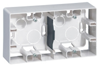Коробка для накладного монтажа 2-постовая Legrand Etika белая 672530