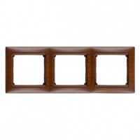 Рамка 3-постовая Legrand Valena тонированное дерево 770313