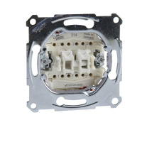 Переключатель двухклавишный Schneider Electric Merten Aquadesign MTN3126-0000