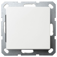 Выключатель одноклавишный Jasmart в комплекте с накладкой 10A 250V белый глянцевый G3011W