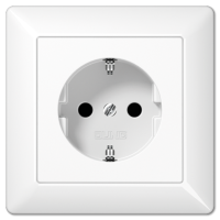 Розетка штепсельная Schuko Jung AS1520PLWW