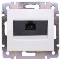 Розетка компьютерная RJ45 Legrand Valena 6 кат UTP на винтах белая 774242