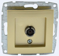 Розетка TV проходная Mono Electric Despina-Larissa титан 500-002205-137