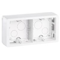 Коробка накладного монтажа 2-постовая Legrand Celiane белая 080242