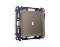 Комплект механизма 1-кл проходного выключателя с подсветкой Ambrella Volt Alfa MA632035