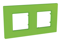 Рамка 2 поста Schneider Electric UNICA QUADRO, киви