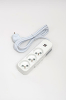Удлинитель 3вх с защитными шторками USB UPS ELBI Myra 527-010202-326