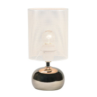 Настольная лампа Uniel UML-B307 E14 SILVER/WHITE UL-00012423