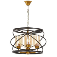 Подвесная люстра Lumina Deco LDP 8004-4 BK+MD