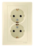 Розетка двойная Schneider Electric Sedna с/з без шторок 16A 250V SDN3000647