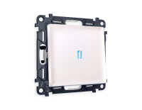 Комплект механизма 1-кл проходного выключателя с подсветкой Ambrella Volt Alfa MA202040