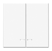 Выключатель 2-клавишный Systeme Electric ARTGALLERY с подсветкой, скрытый монтаж, лотос, GAL001353