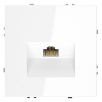 Розетка компьютерная Voltum S70 VLS060101 (белый глянцевый)