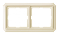 Рамка 2 поста Schneider Electric MERTEN ANTIQUE, бежевый блестящий