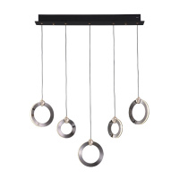 Подвесной светильник Lumien Hall Livin LH8028/5P-BK-PBK-SGD