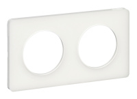 Рамка 2 поста Schneider Electric ODACE, белый прозрачный