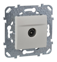 Розетка TV Schneider Electric UNICA, оконечная, бежевый