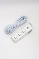 Удлинитель 3вх с защитными шторками USB UPS ELBI Myra 527-010205-326