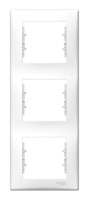 Рамка 3 поста Schneider Electric SEDNA, вертикальная, белый