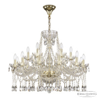 Подвесная люстра Bohemia Ivele Crystal 5413/12+6/300 G Clear/M-1H