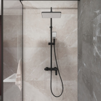 Душевая стойка STWORKI Готланд W1H303-MB черная матовая