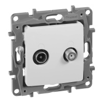 Розетка TV-SAT Legrand Etika белая 672257