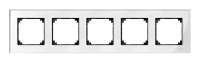 Рамка 5 постов Schneider Electric MERTEN M-ELEGANCE, бриллиантовый белый