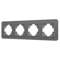 Рамка на 4 поста стеклянная Arlight FRM-OMALI-GS-4-GR 049702