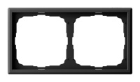 Рамка 2 поста Systeme Electric ARTGALLERY, карбон, GAL001002