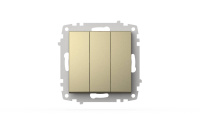 Выключатель трехклавишный ELBI Zena Vega 609-011400-254