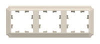 Рамка 3 поста Systeme Electric ATLASDESIGN ANTIQUE, бежевый, ATN100203