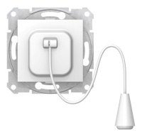 Кнопка с шнур., бел