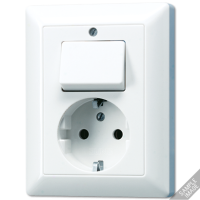 Розетка штепсельная Schuko Jung AS5576EUWW