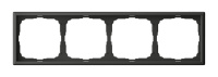 Рамка 4 поста Systeme Electric ARTGALLERY, базальт, GAL001404