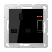 Розетка британского стандарта с выключателем Jung A3171KOSW
