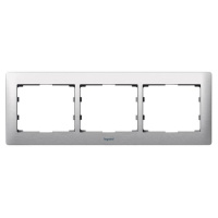 Рамка 3-постовая Legrand Galea Life тертый алюминий 771953
