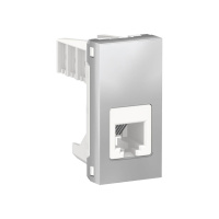 Розетка телефонная RJ12 одиночная Schneider Electric Unica Modular NU349130